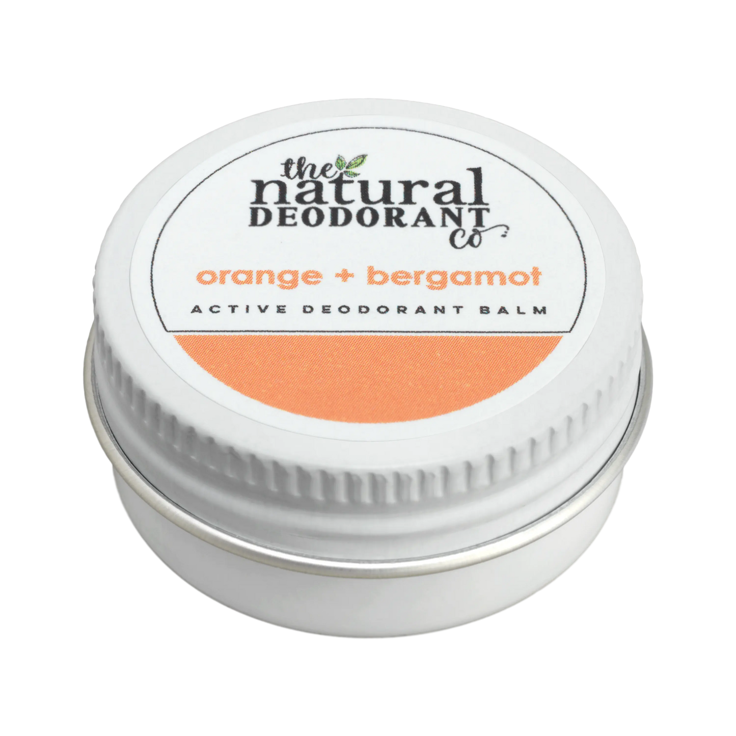 THE NATURAL DEODORANT CO. AKTYVUS BALZAMINIS MINI DEZODORANTAS APELSINAS + BERGAMOTĖ GlowAmeli