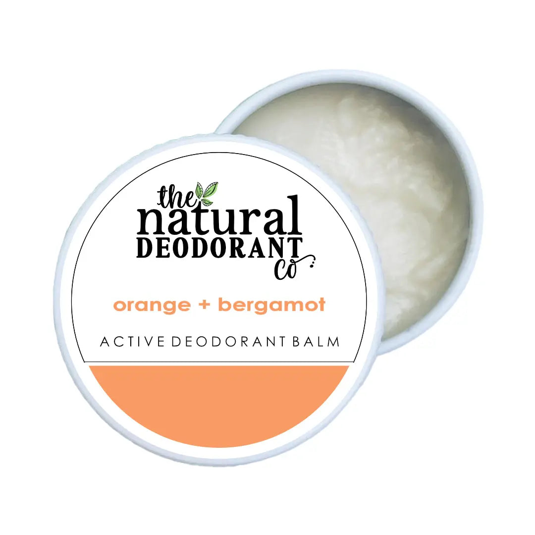 THE NATURAL DEODORANT CO. AKTYVUS BALZAMINIS MINI DEZODORANTAS APELSINAS + BERGAMOTĖ GlowAmeli