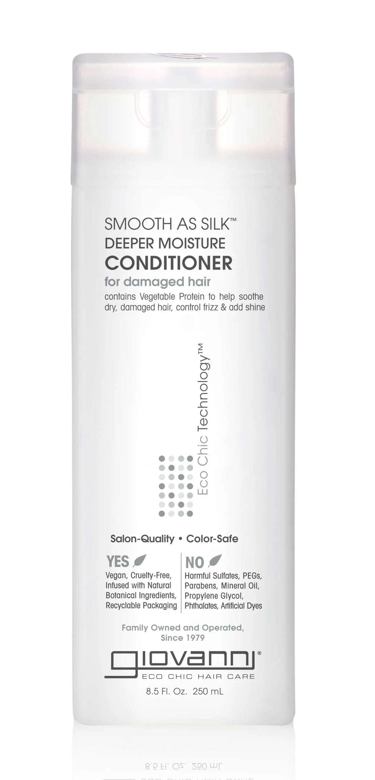 Giliai drėkinantis kondicionierius SMOOTH AS SILK GIOVANNI GlowAmeli