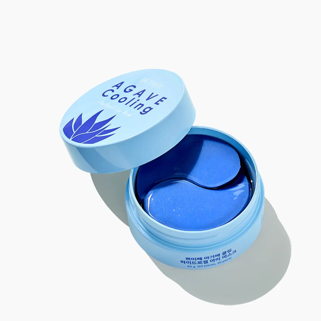 PETITFEE AGAVE COOLING HYDROGEL EYE PATCH VĖSINANČIOS paakių kaukės GlowAmeli