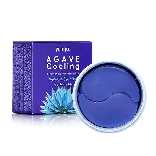 PETITFEE AGAVE COOLING HYDROGEL EYE PATCH VĖSINANČIOS paakių kaukės GlowAmeli