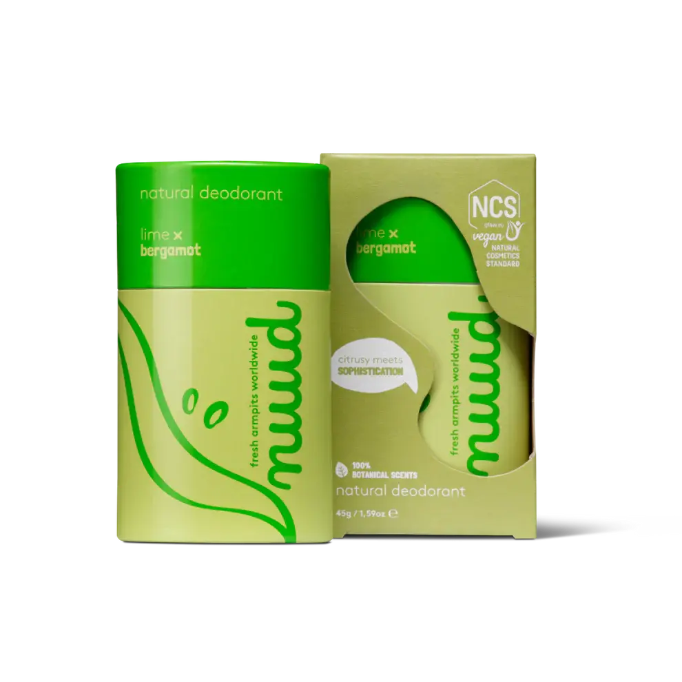 NUUD natūralus pieštukinis dezodorantas, laimų ir bergamotės kvapo GlowAmeli