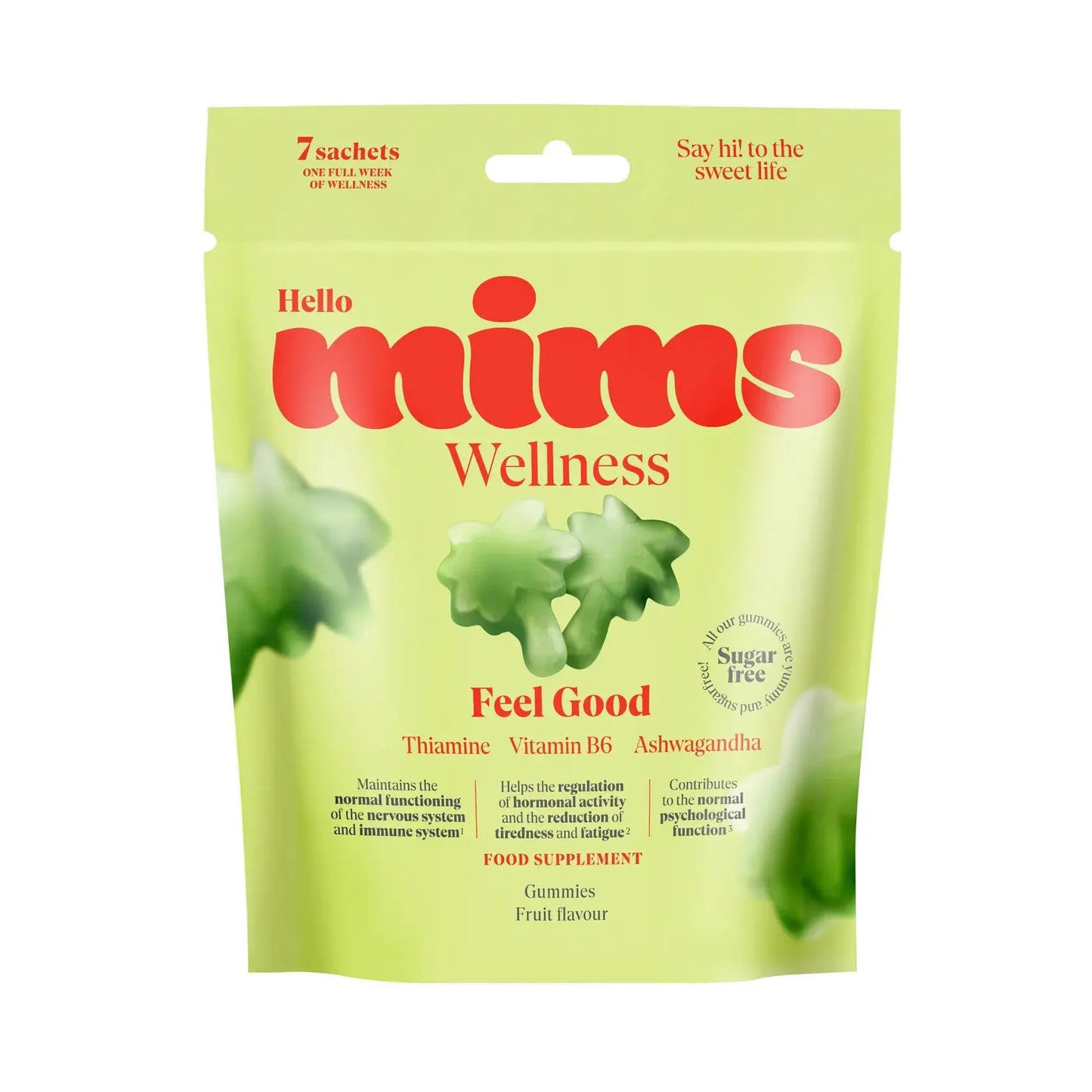 MIMS Wellness guminukai su vitaminais atsipalaidavimui ir energijos palaikymui GlowAmeli