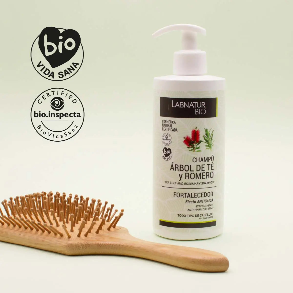 „Labnatur Bio“ arbatmedžio ir rozmarino stiprinamasis šampūnas 450 ml GlowAmeli