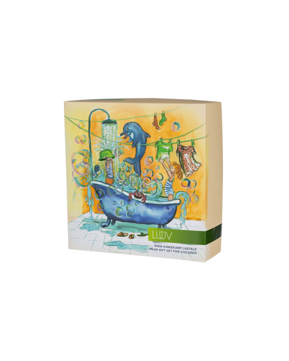 LUUV dovanų dėžutė su kriaušių kvapo šampūnu ir putomis voniai GlowAmeli