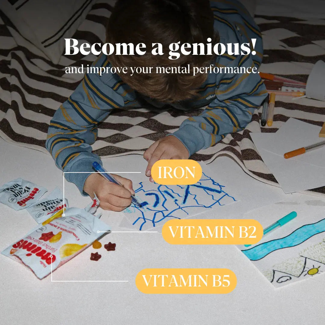 MIMS Kids Concentration and Memory guminukai su vitaminais vaikų koncentracijai ir atminčiai GlowAmeli