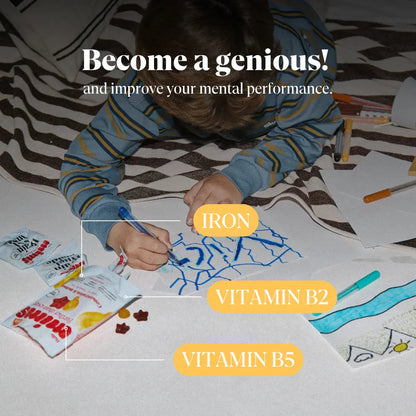 MIMS Kids Concentration and Memory guminukai su vitaminais vaikų koncentracijai ir atminčiai GlowAmeli