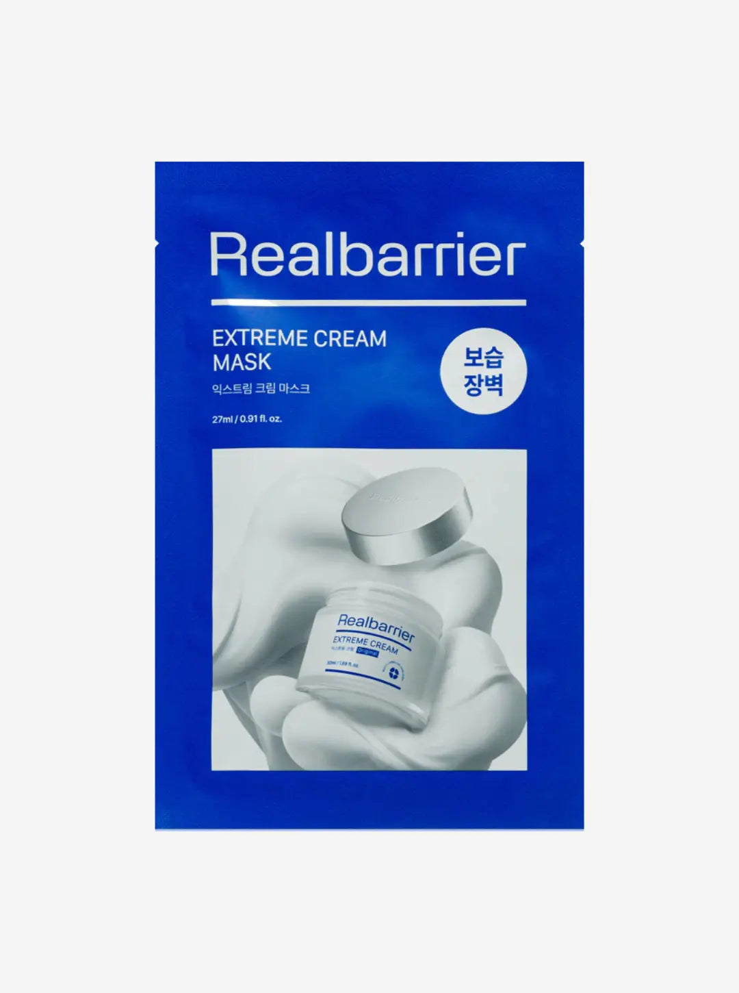 Real Barrier Extreme Cream Mask - ypač drėkinanti lakštinė - kreminė kaukė veidui, 28 ml (1vnt) GlowAmeli