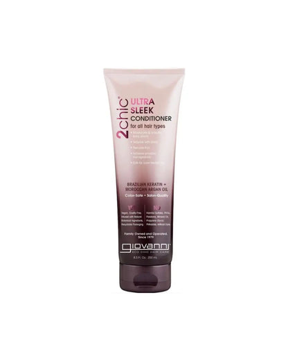 Kondicionierius su brazilišku keratinu ir arganų aliejumi ULTRA SLEEK GIOVANNI GlowAmeli