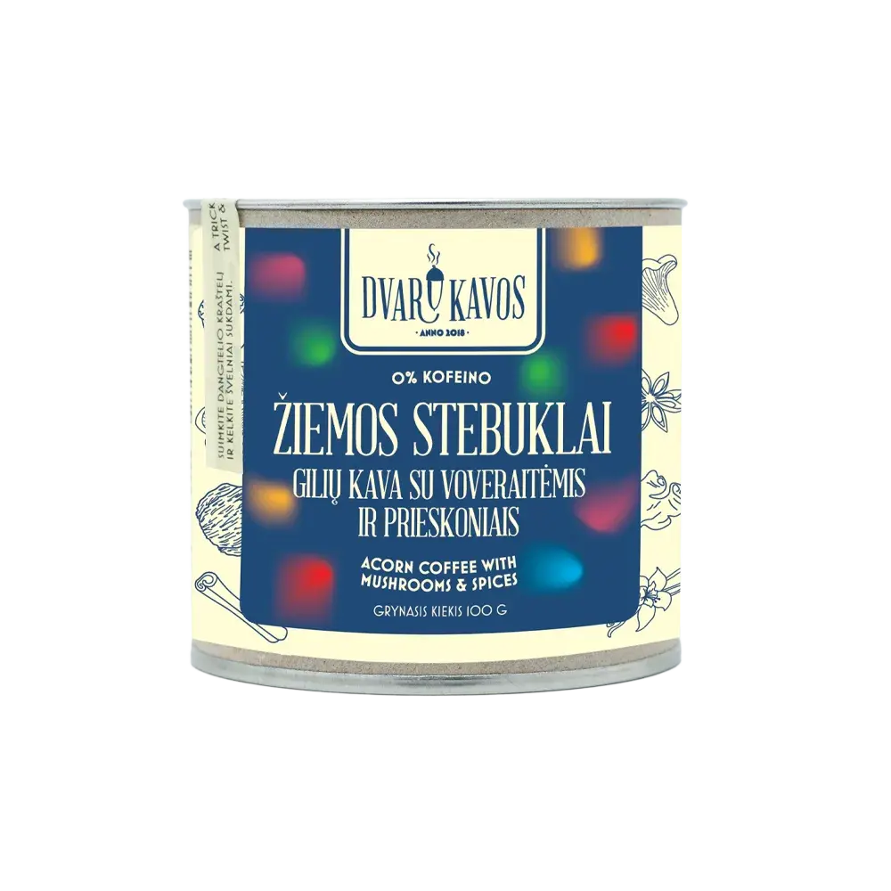 Gilių kava DVARO KAVOS Žiemos Stebuklai, 100 g GlowAmeli