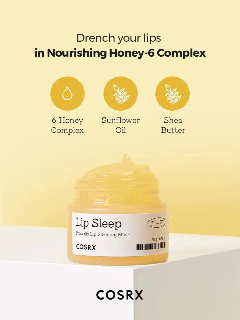 COSRX Propolis Lip Sleeping Mask – Naktinė lūpų kaukė GlowAmeli