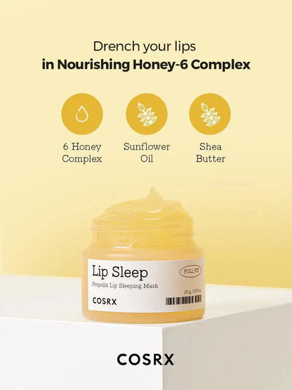 COSRX Propolis Lip Sleeping Mask – Naktinė lūpų kaukė GlowAmeli