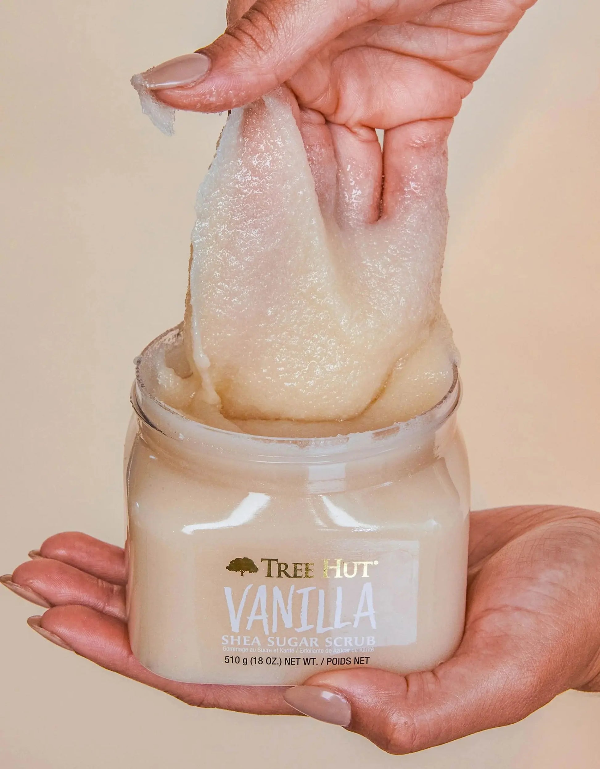 Tree Hut Vanilla Shea Sugar kūno šveitiklis GlowAmeli